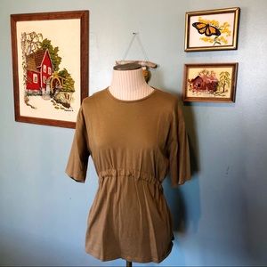 SOLD on WHATNOT ZARA T-shirt with tie at waist